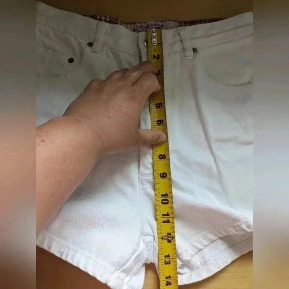 VINTAGE POINT ZERO Short White 100% cotton  size 11? (Look at measures) - Picture 9 of 9